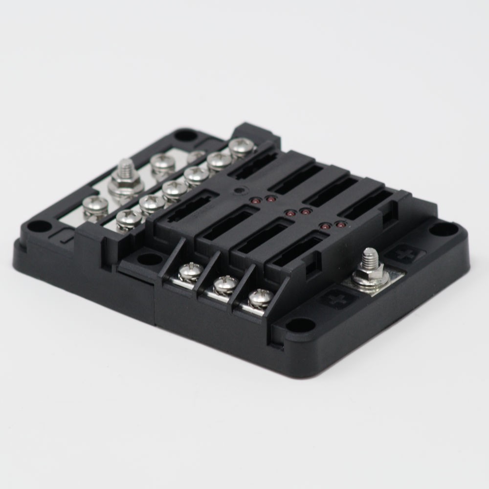 EGIS MOBILE RT FUSE BLOCK 6 POS W/GROUND & LED- 8025
