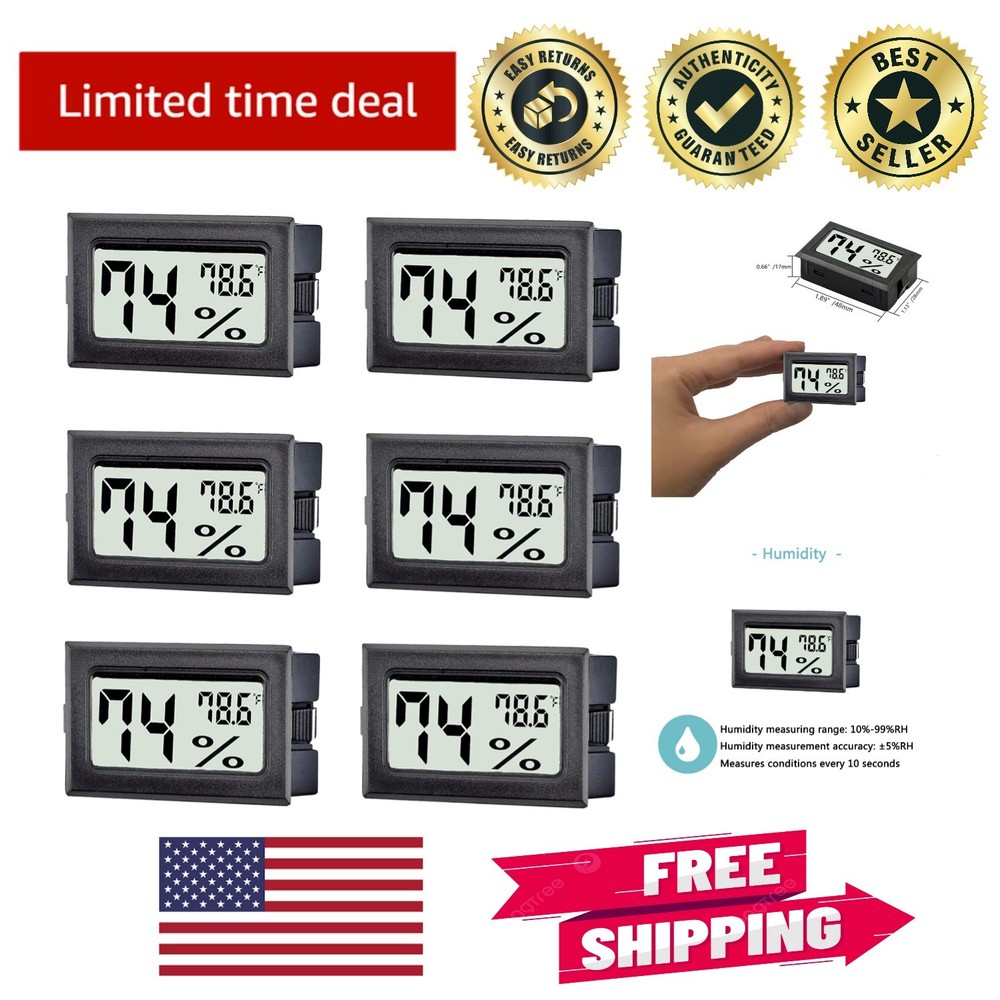 Compact Digital Thermometer & Hygrometer Set for Accurate Indoor Climate Control