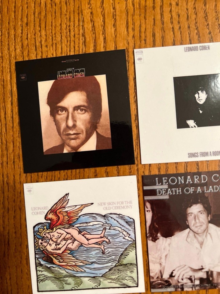 Leonard Cohen fridge magnets