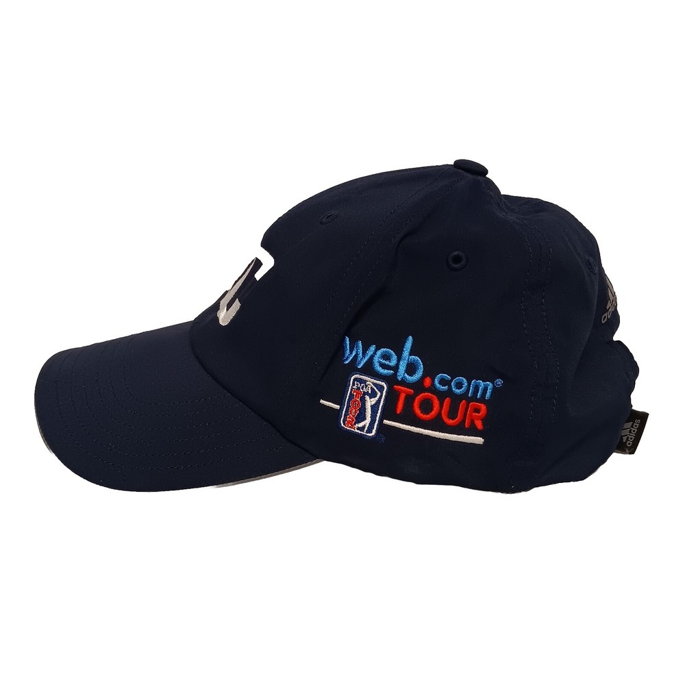 Adidas KC PGA web.com Tour Golf Hat Blue Adjustable Back