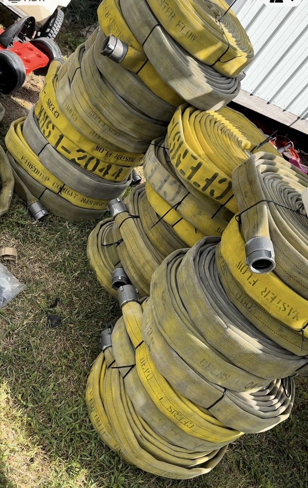 50' ft Fire Hose with Action Coupling Fittings