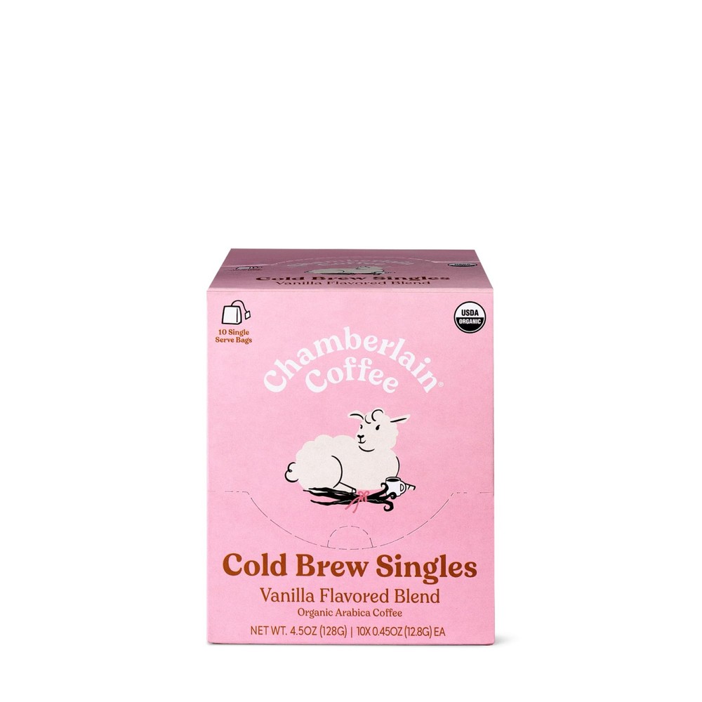 Fluffy Lamb Vanilla Cold Brew Singles Roasted Nuts Sachets 10 PCS
