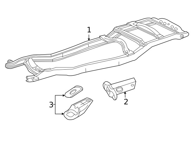 Genuine Ford Frame Rail End 6L2Z-5D058-A