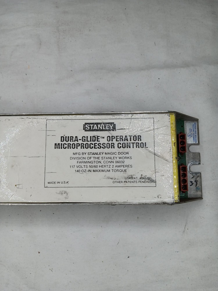 Stanley Duraglide Operator Microprocessor Control