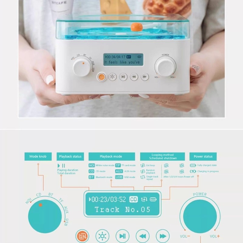 Wireless Music Player Speaker Easy Use Bluetooth-compatible Suitable