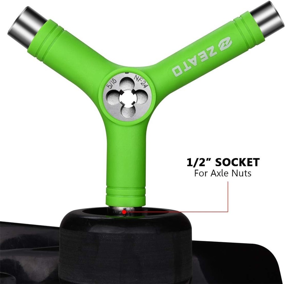 All-In-One Skate Tools Multi-Function Portable Skateboard T Tool Accessory with