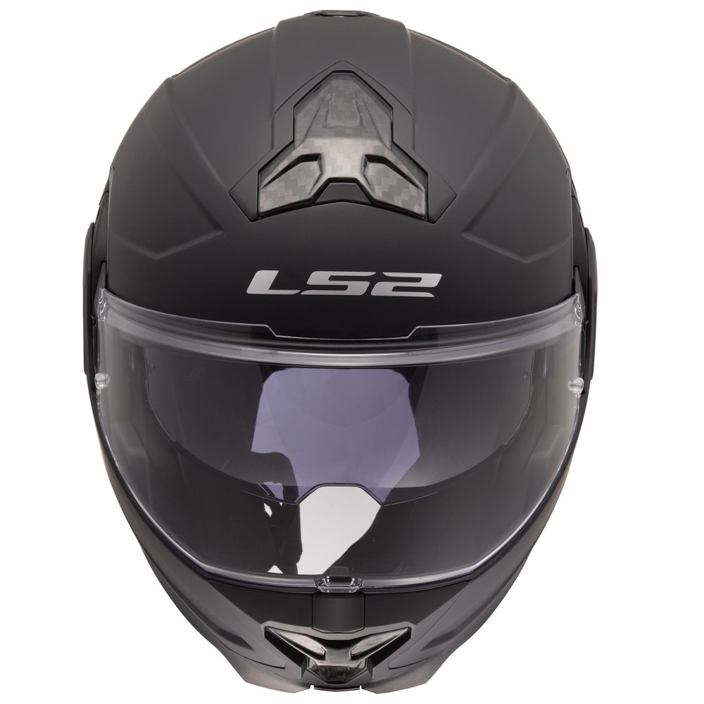Advant II Solid Modular Motorcycle Helmet w/ SunShield Matte Black 2XL