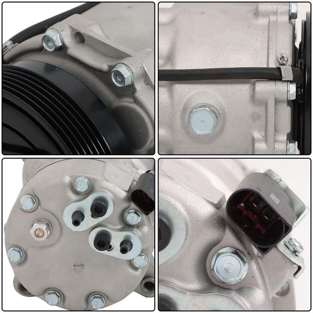 AC Compressor with Clutch Replacement TT 2000-2006 Jetta Golf Beetle 2001-2005