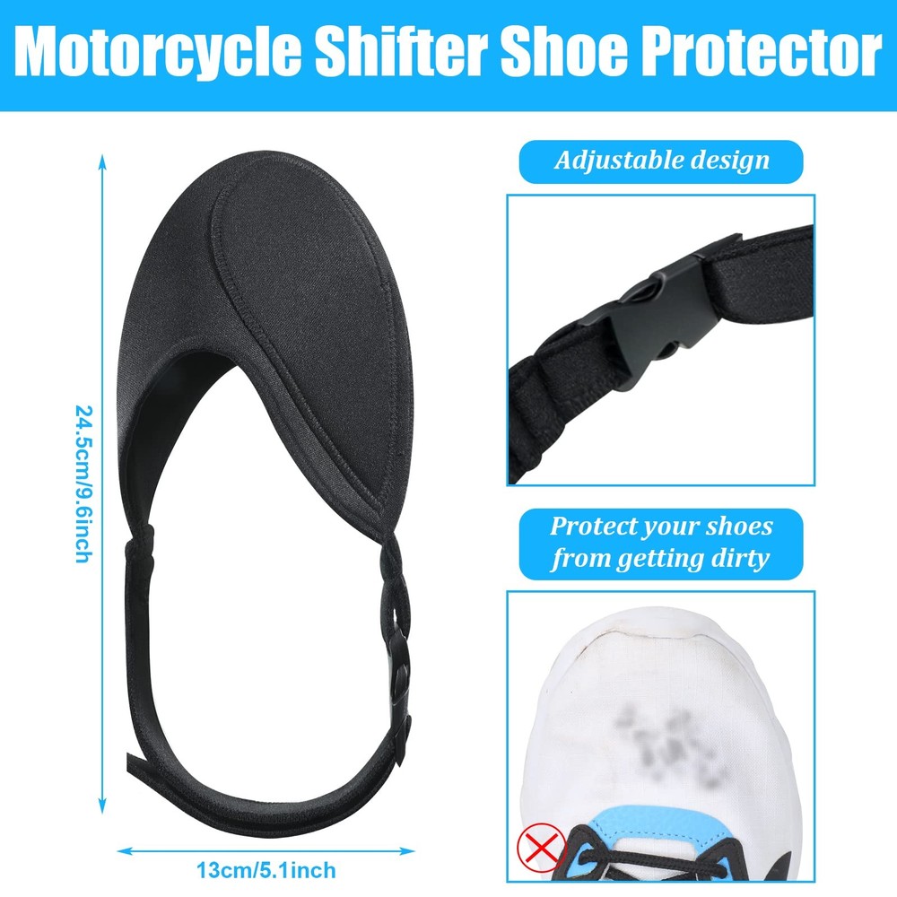 2 Pack Motorcycle Shoe Protector - Shifter Cover & Boot Protector for Men & W...