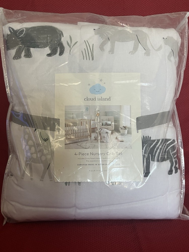 CLOUD ISLAND 4-PC NURSERY CRIB SET