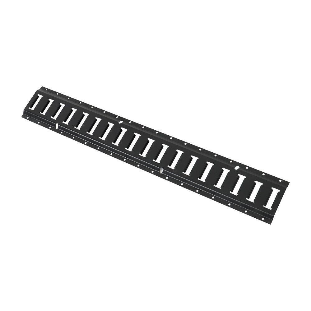 4 Pack 3' E Track Tie Down Rail Kit Bar Rails Powder Coat Black Secure Cargo