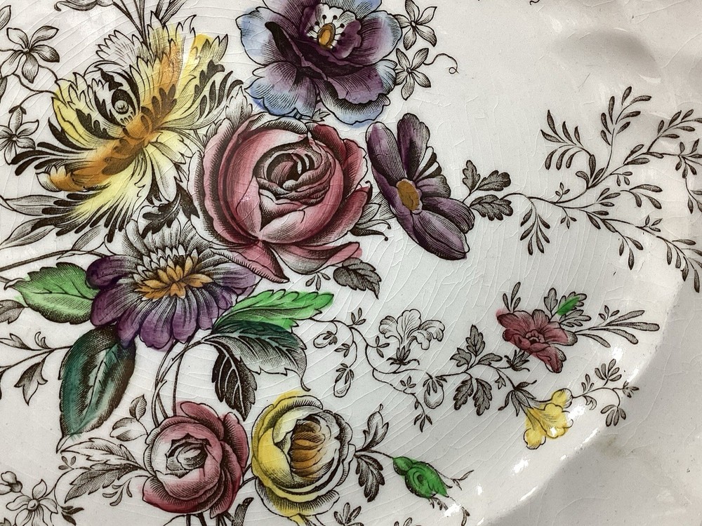 JOHNSON BROTHERS SHERATON 12" Oval Serving Platter (B17)