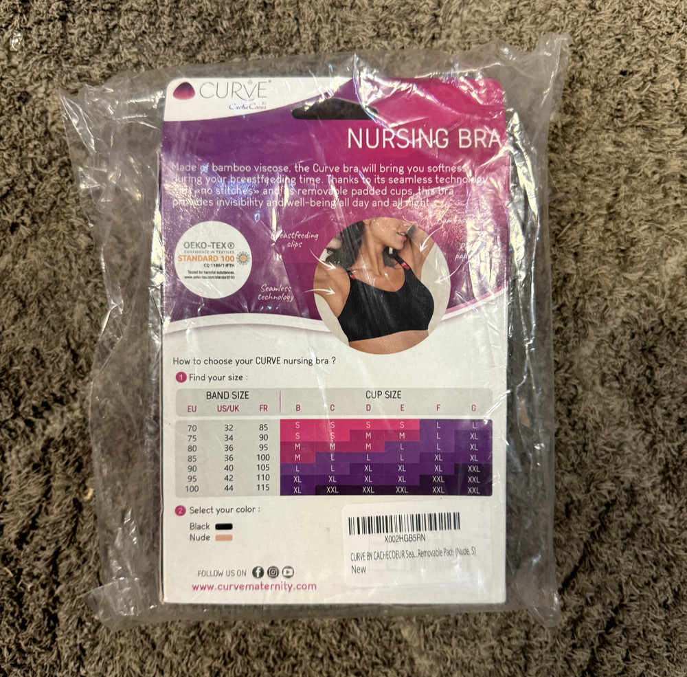 Curve by CacheCoeur Blush Seamless Maternity & Nursing Bra | Small