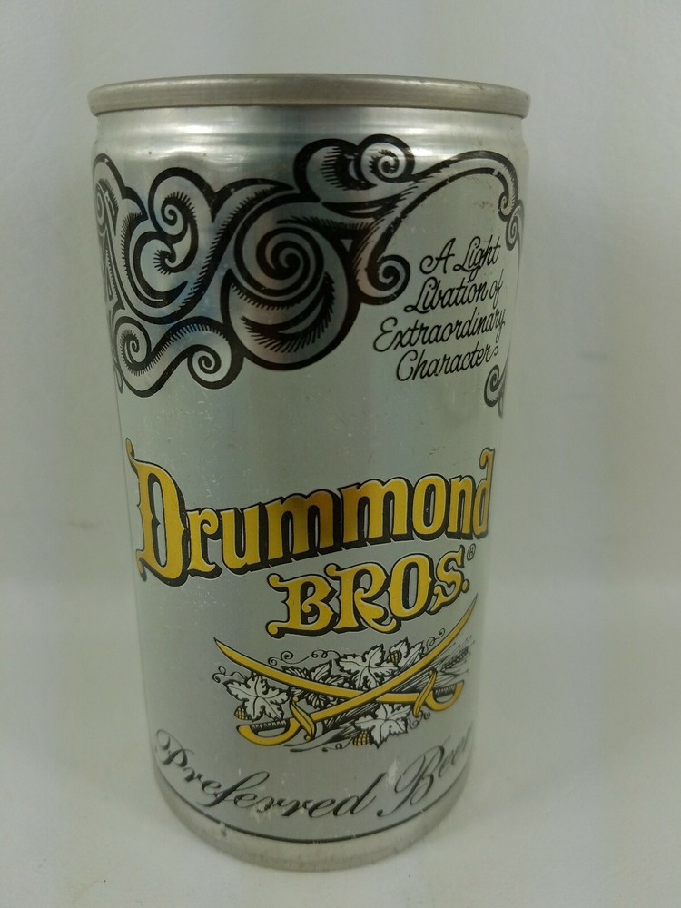 Vintage Drummond Bros. Preferred Beer Metal Pull Tab Beer Can 12 oz EMPTY