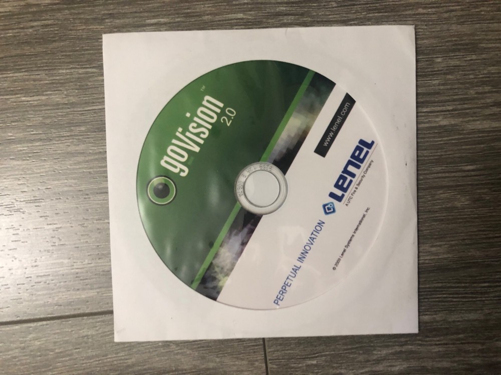 Lenel goVision 2.0 CD Only Used