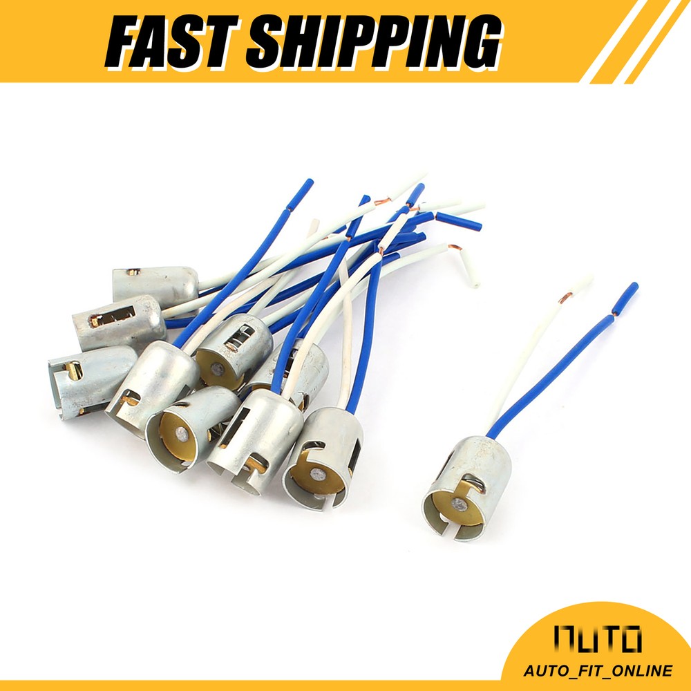 TEN 1156 BA15S Parallel Car Tail Brake Bulb LED Light Extension Socket Universal