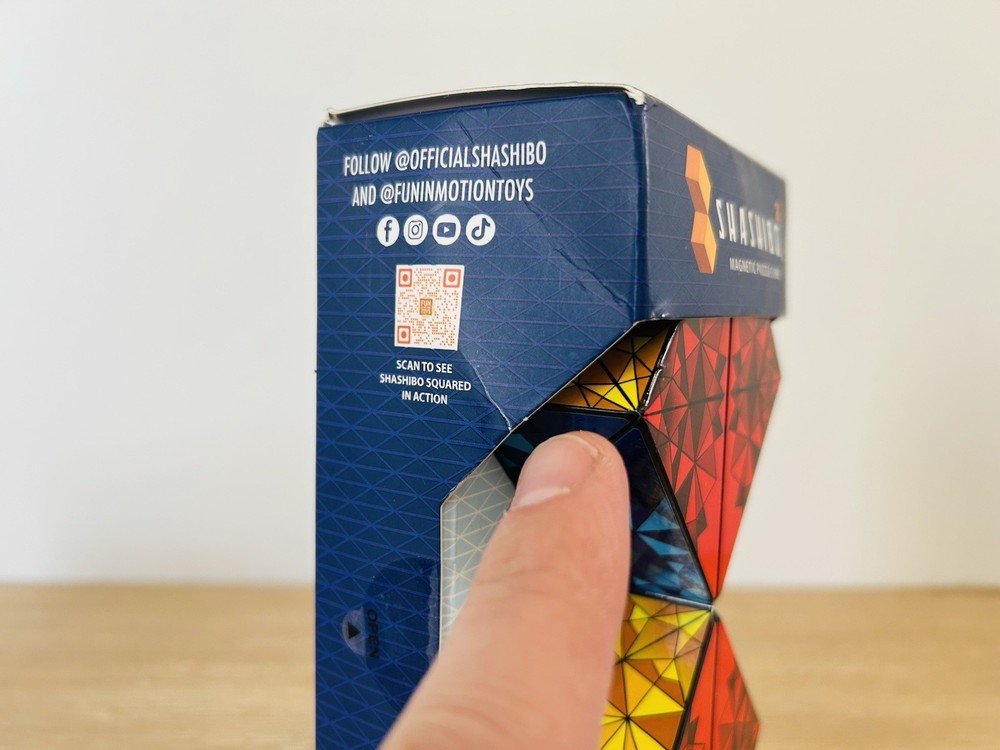 Shashibo Squared Puzzle Cube NOTE See Pics Torn Packaging