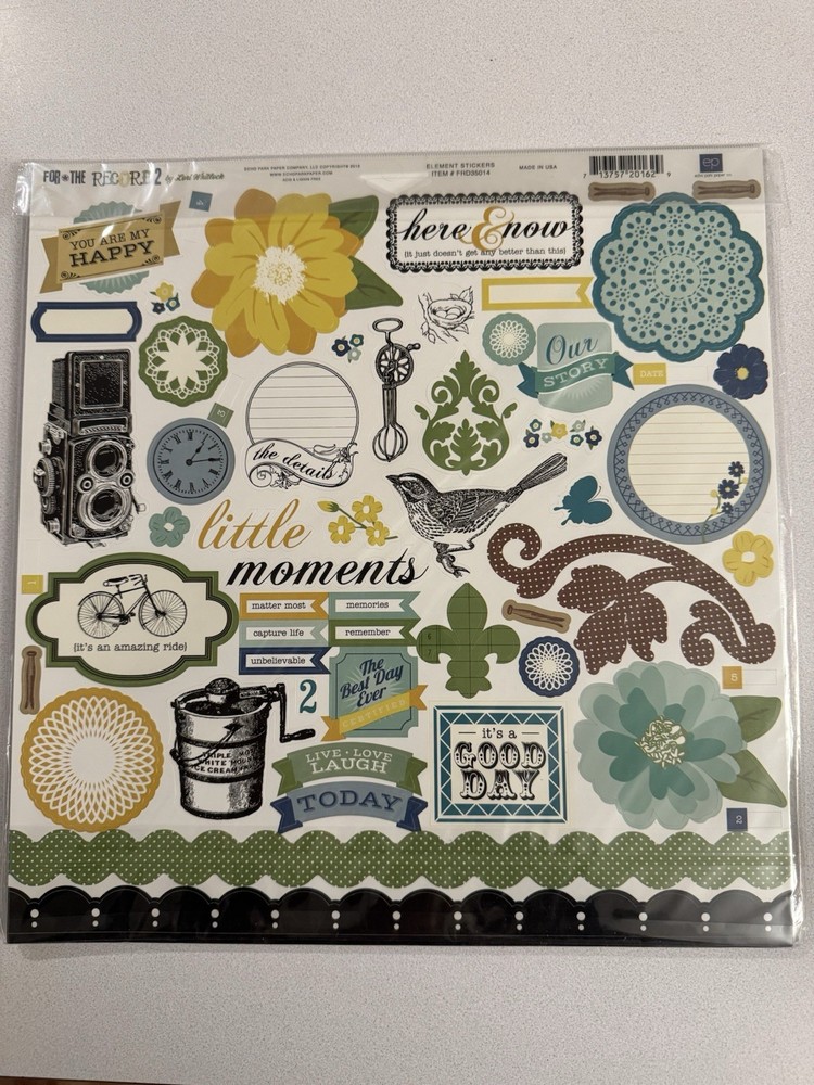 Echo Park, FOR THE RECORD 2, Lori Whitlock, Scrapbook Collection Kit, NEW