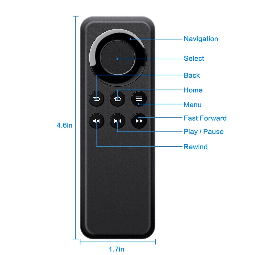 Replacement for Amazon Fire Stick Remote Control /Fire TV Player for 1st 2nd Gen