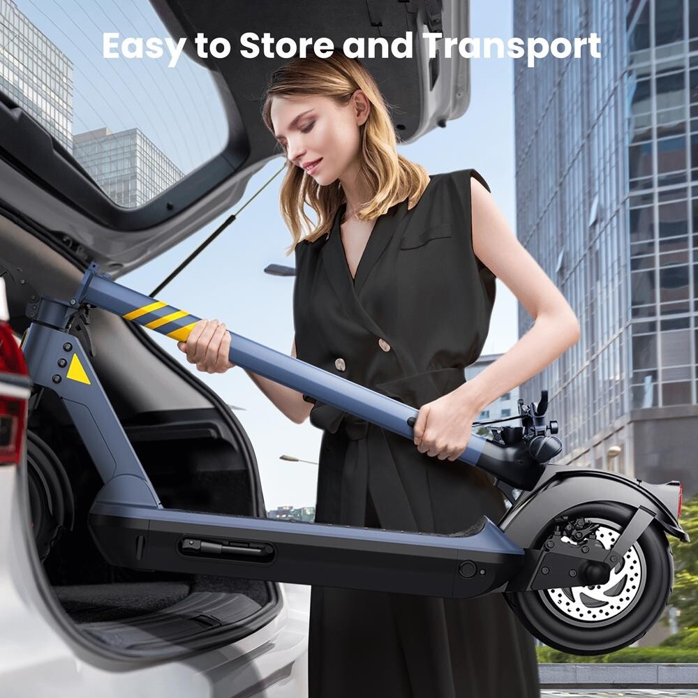 Hurtle 10 Foldable Electric Scooter-Upgraded Inner Honeycomb Solid Tire Foldabl