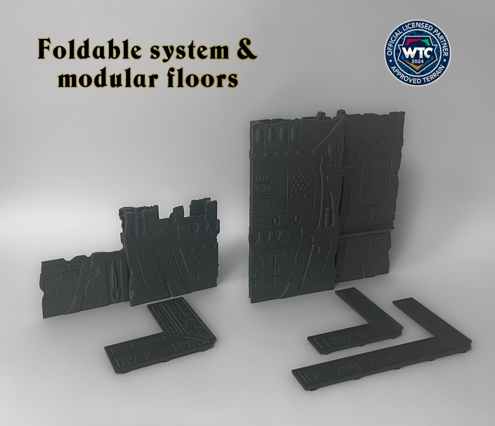 WTC 40K Foldable Terrain - Eldar | WH40K Wargame Scenery