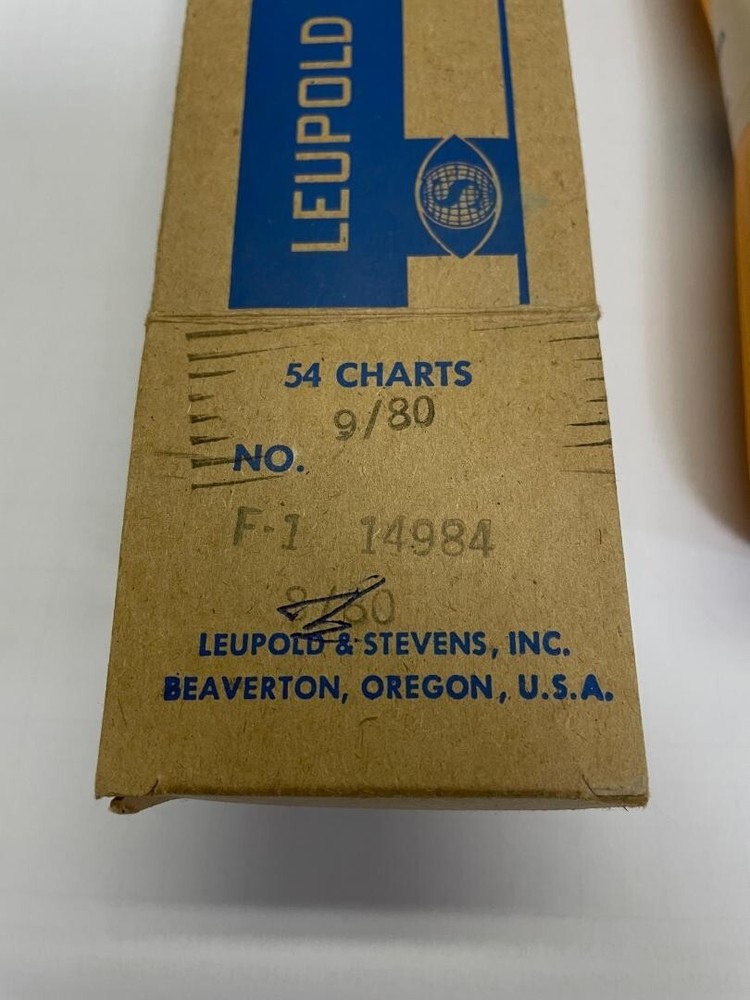 Leupold & Stevens Type F Recorder Charts