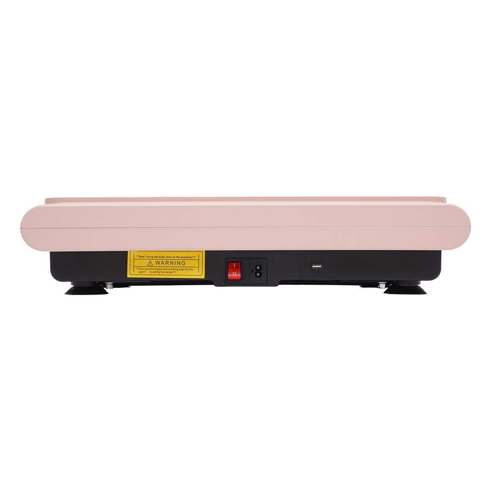 200W Vibration Plate Exercise Machine Whole Body Exercise Remote Control Pink