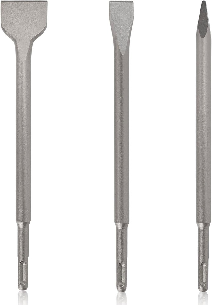 SDS-Plus Chisel Set for Rotary Hammer Drills, 3PC Masonry 3PCS