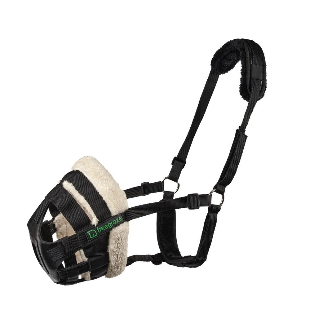 Shires FreeGraze Airflow Grazing Muzzle (Black, Full) Black