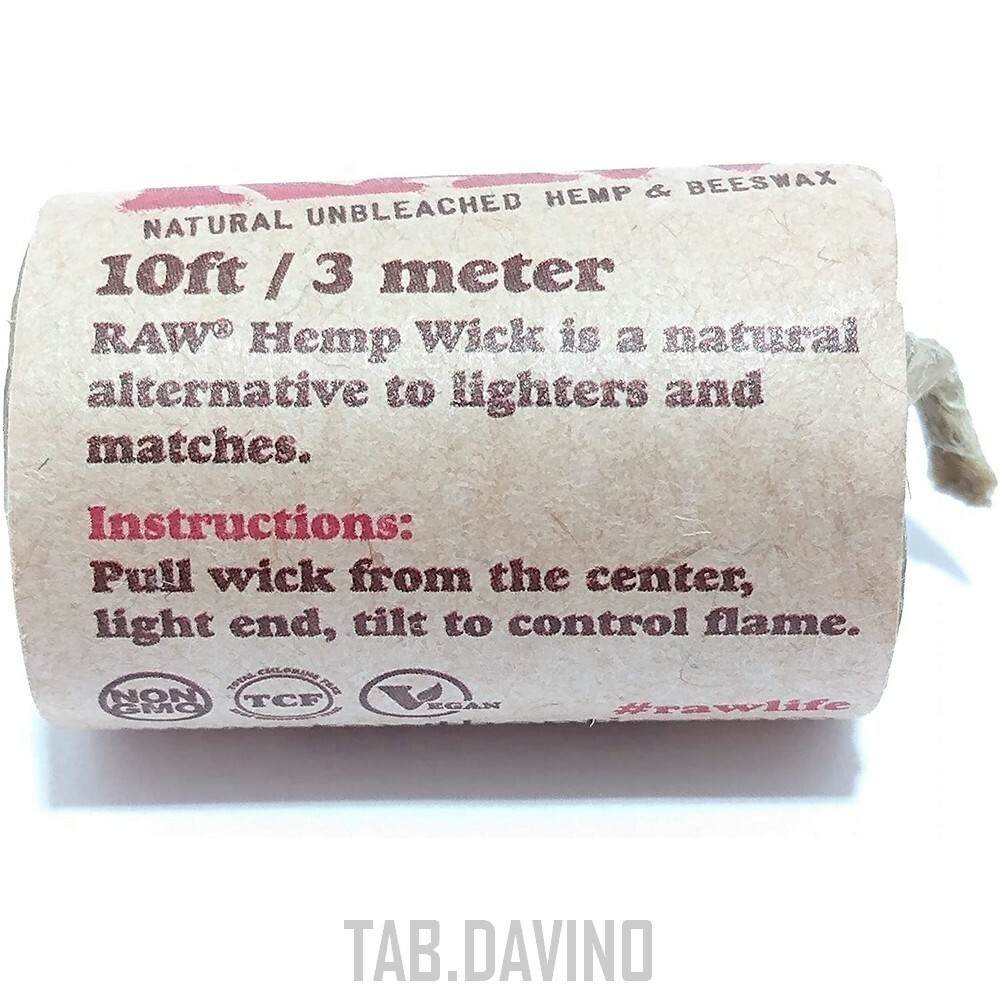 RAW WICK 3 METERS 3 ROLLS BIO BEESWAX