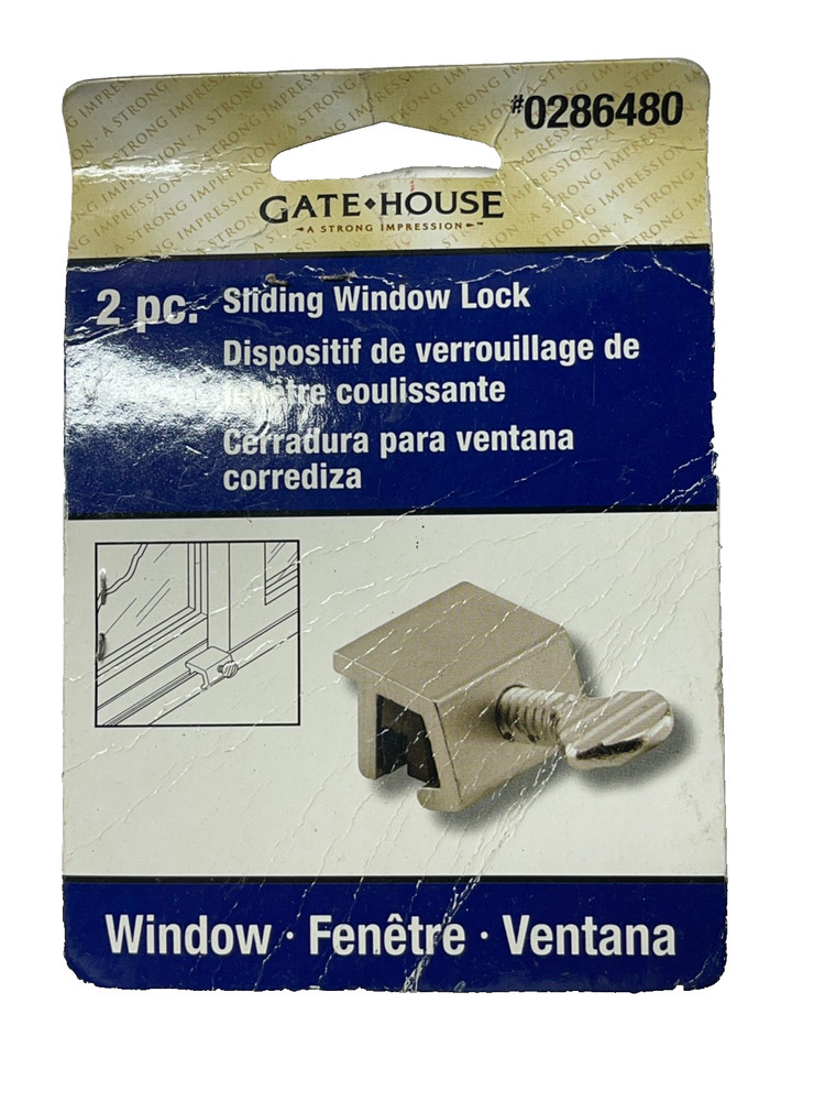 Gatehouse Aluminum Sliding Window Locks 2-Pack