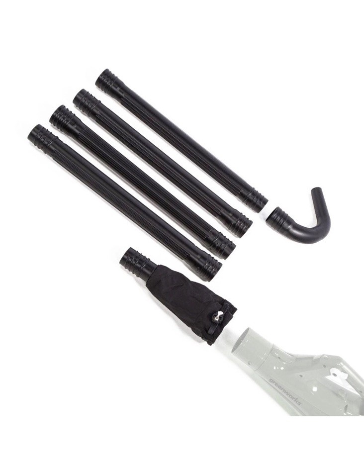 GreenWorks Universal Gutter Cleaning Kit for Leaf Blower Vacuum Up 5" Diameter