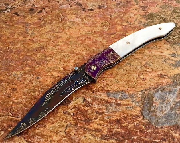 Joe Olson WoW HUGE custom SHOW ART KNIFE