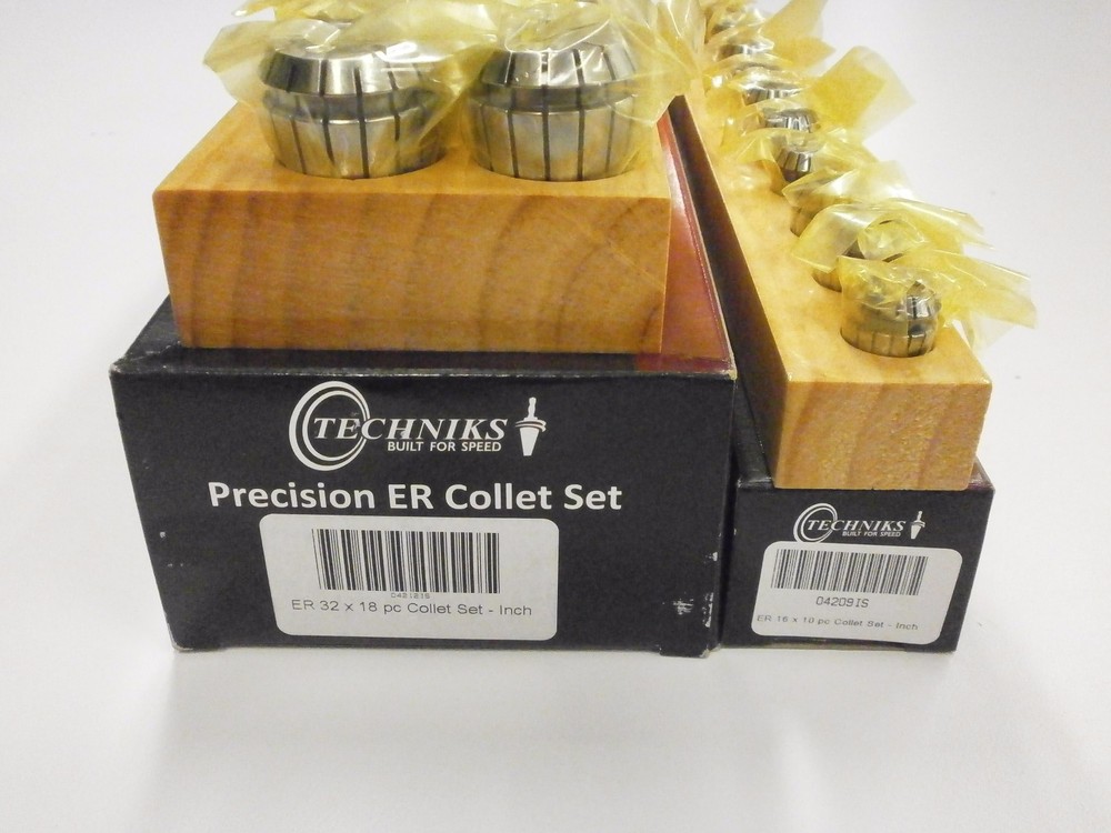 SIMIS by Techniks CAT40 ER32 & ER16 Precision Collet Chuck Package Collet Sets