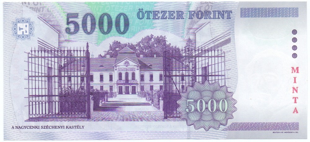 Hungary 5000 forint 1999 SPECIMEN UNC
