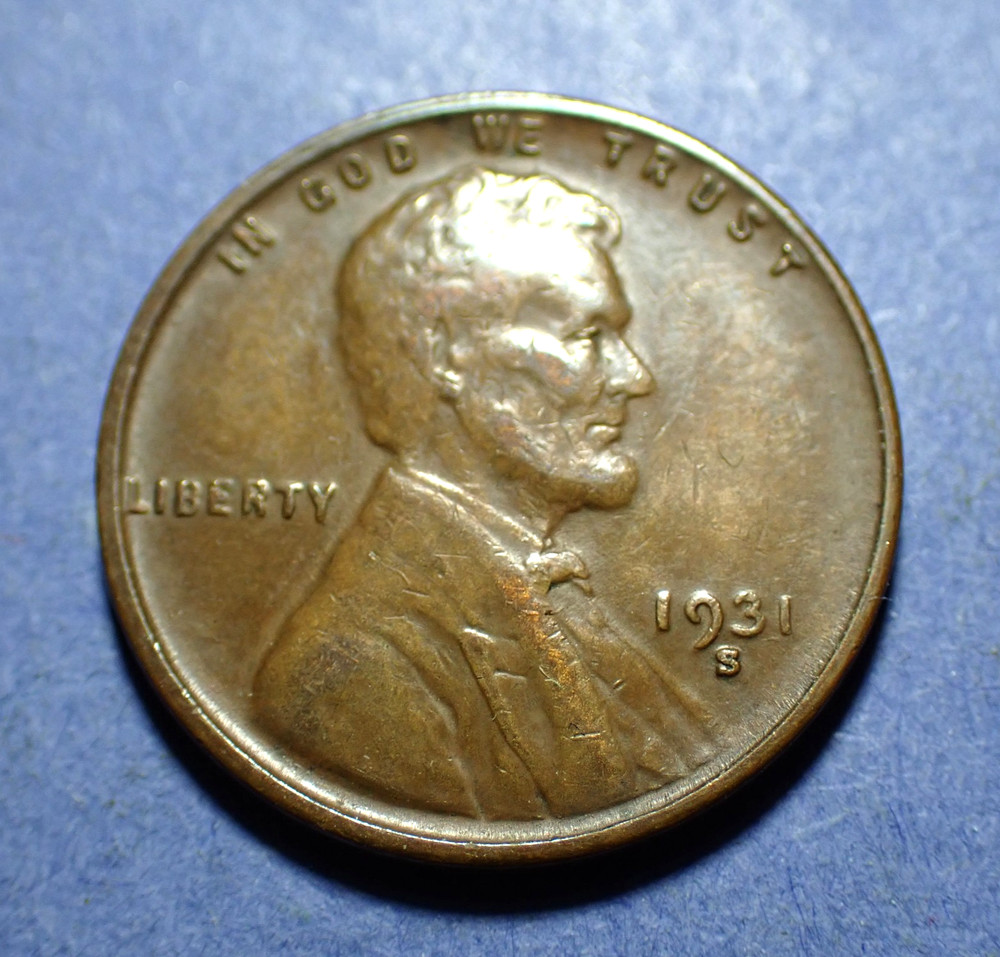 1931-S Lincoln Cent  Ch. VF