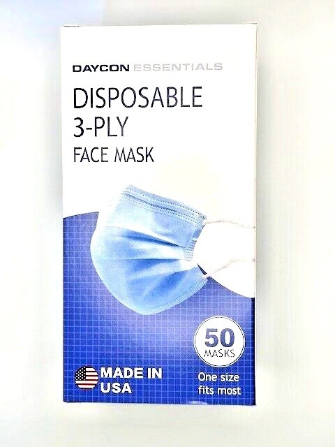 Daycon ESSENTIALS DISPOSABLE 3-PLY FACE MASK