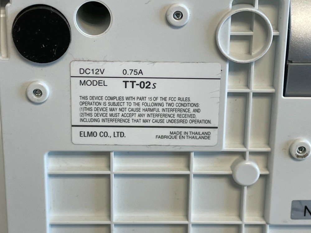 Lot of 2 Elmo Model TT-02S USB VGA Document Camera Visual Presenter