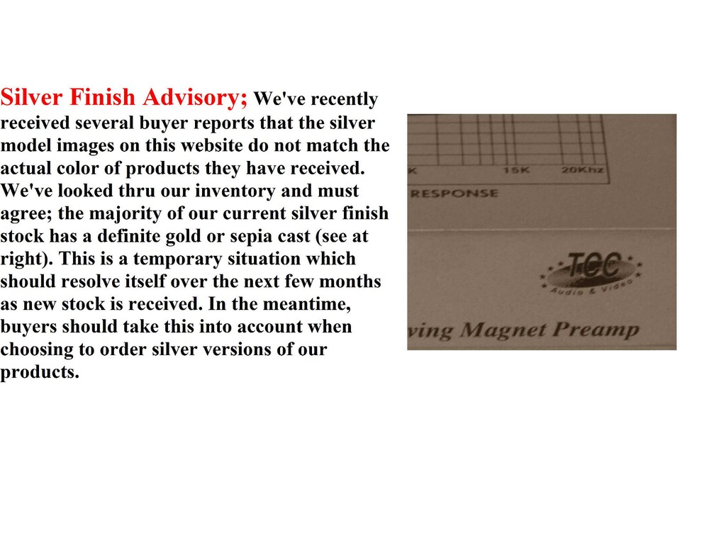 TEC TC-716 6-Way Stereo Source Selector; SILVER Version