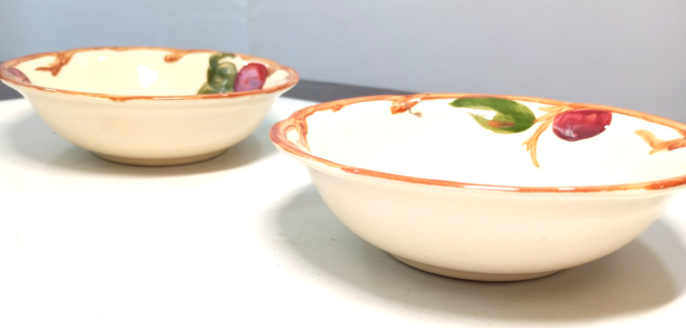Two medium Franciscan plate replacement lot apple themed