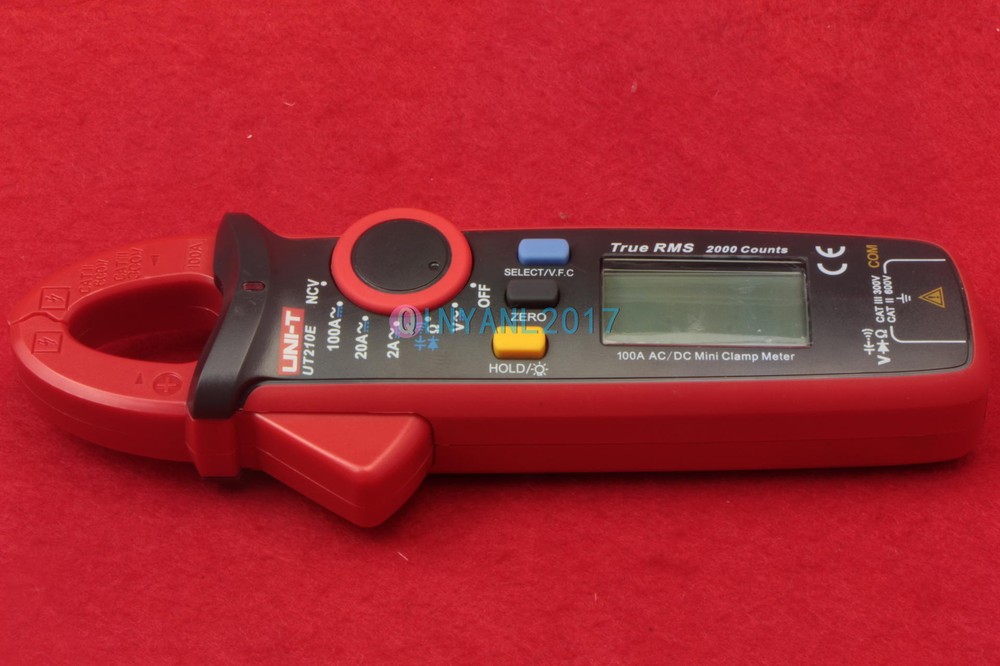 UNI-T UT210E Handheld Digital Clamp Meter Multimeter RMS AC/DC Mini Resistance