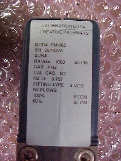 AERA FM-865 MASS FLOW CONTROLLER. 1 SLM PH3