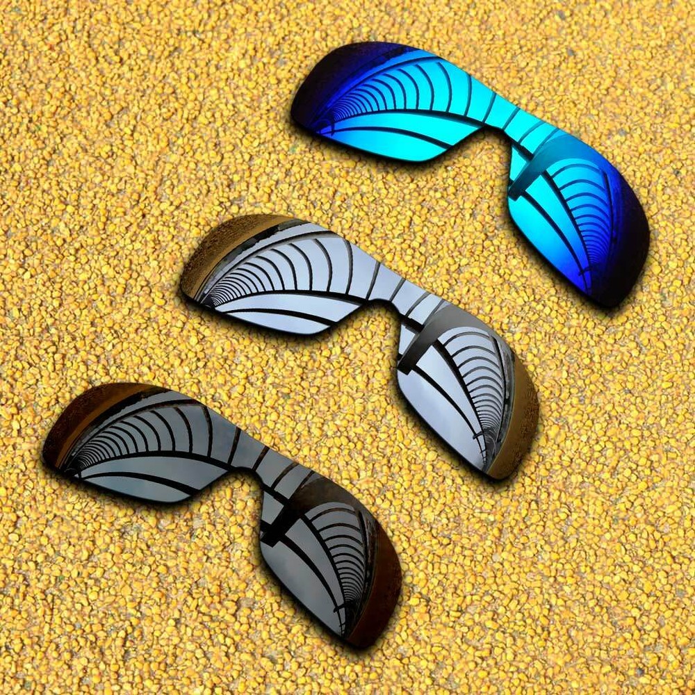 3 Sets Lenses Replacement for-Oakley Antix Polarized-Black&Silver&Ice Blue