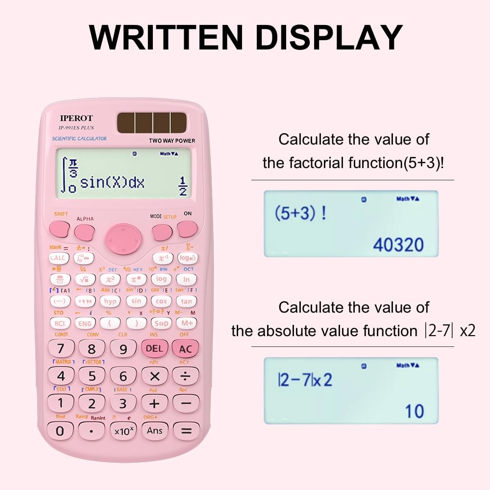 Scientific Calculators, Pink Scientific Calculator 417 Function, Desktop Math...