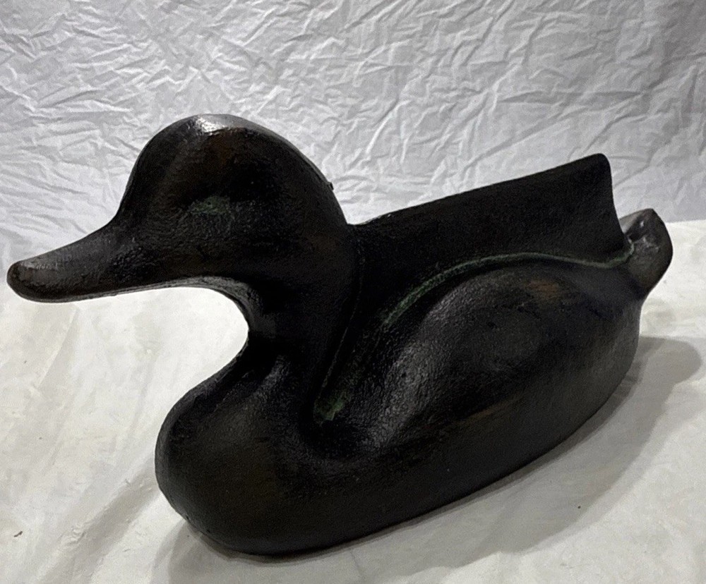 CAST IRON DUCK DECOY BOOT SCRAPER DOORSTOP Heavy