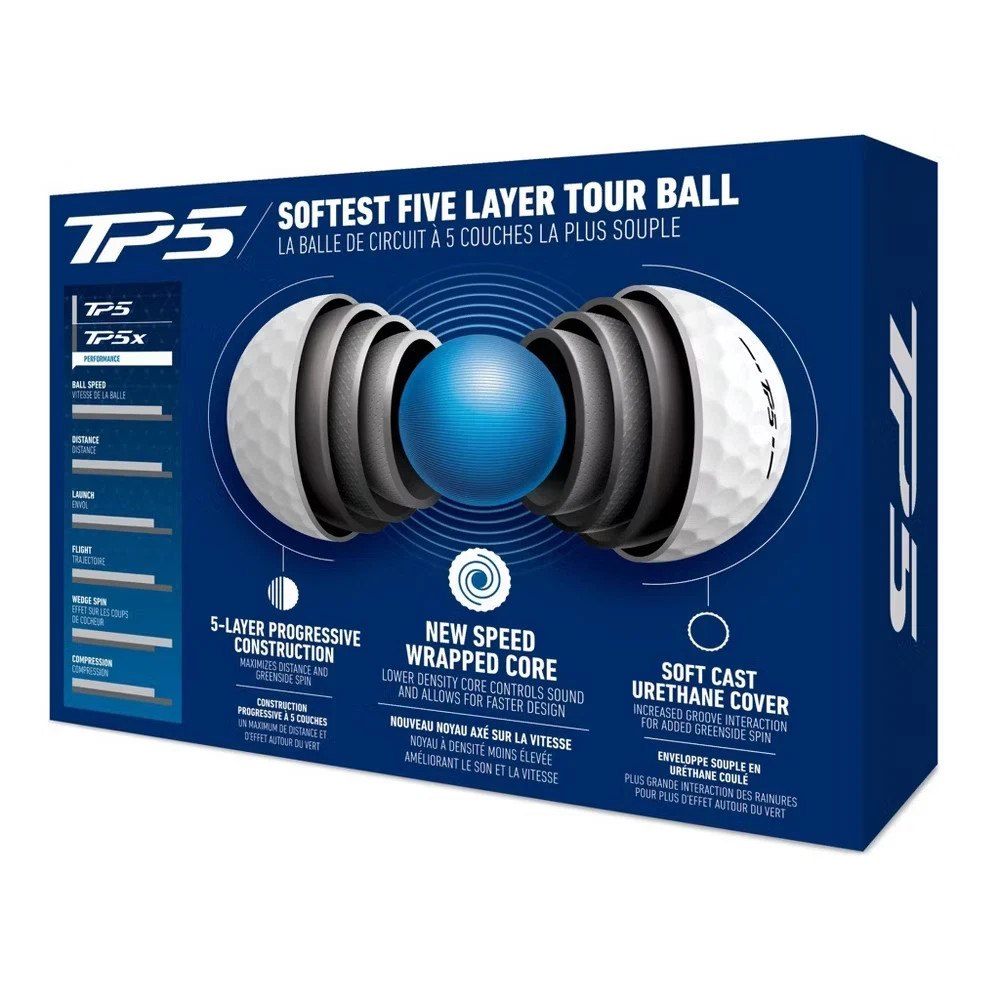 TaylorMade TP5 Golf Balls 12bp - New