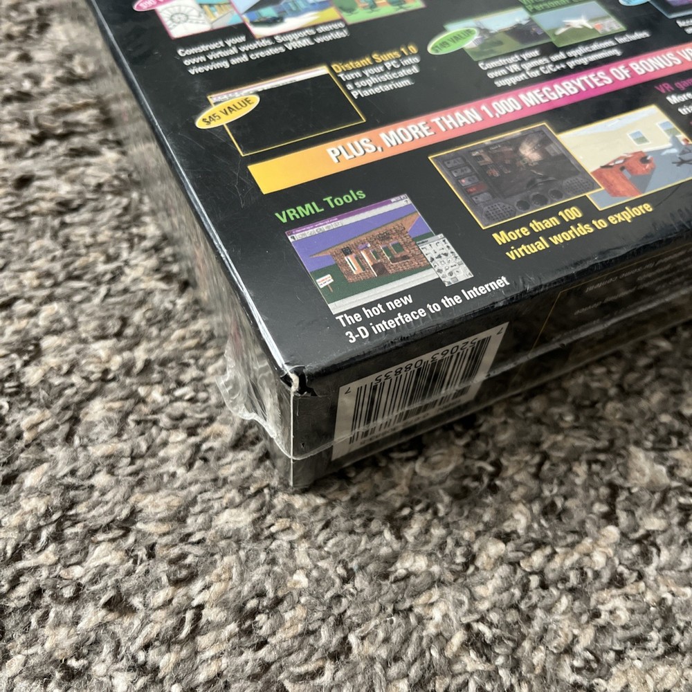 New Virtual Reality Madness 1996 VR Program PC SEALED