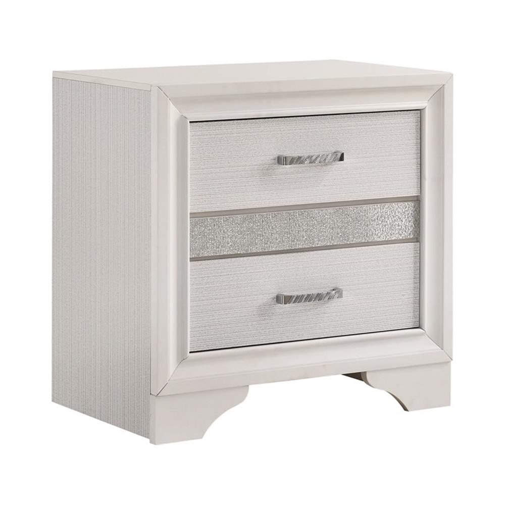 Coaster Miranda 5-Piece Wood Eastern King Storage Panel Bedroom Set in White