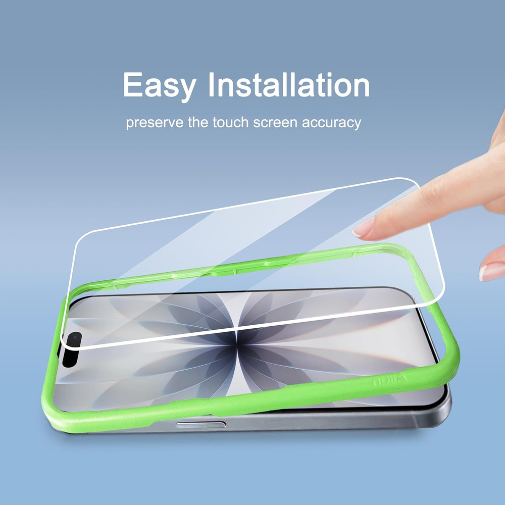 Ailun 3-Pack Screen Protector for iPhone 16/17 Pro with Installation Frame