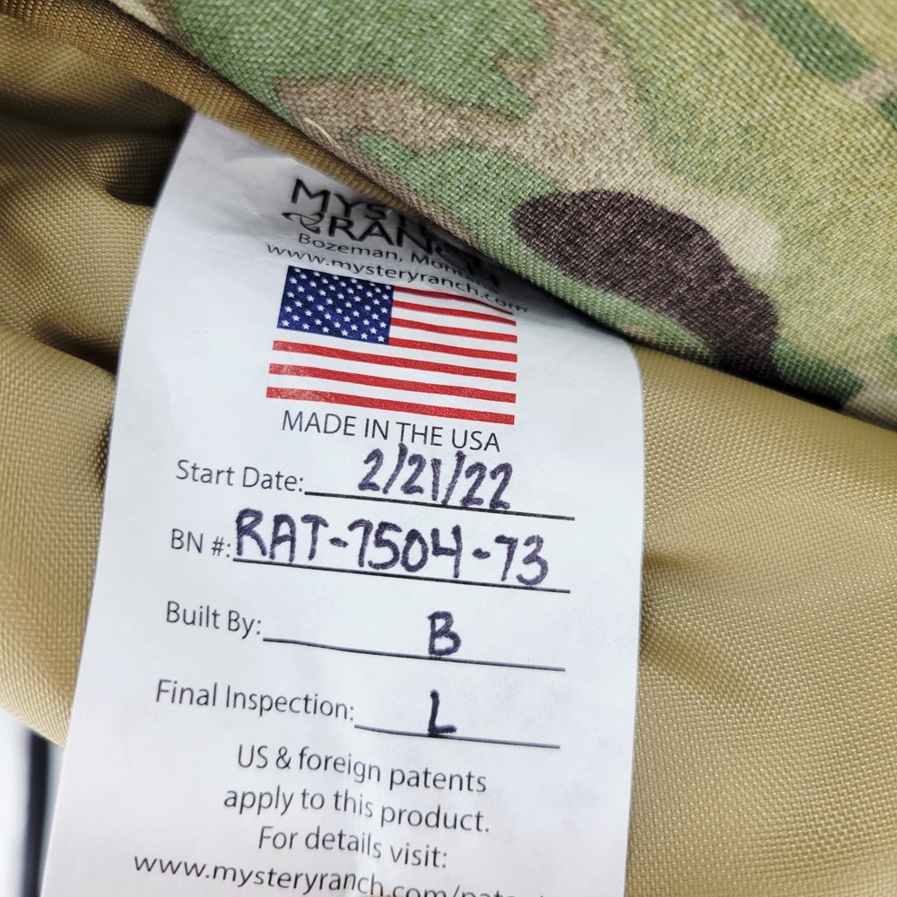 Mystery Ranch MultiCam NICE RATS Medical Pack Rapid Access Trauma System BVS